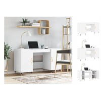 VidaXL Schreibtisch Weiß 140x50x75 cm Holzwerkstoff