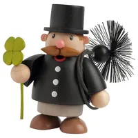 KWO Kunstgewerbe-Werkstätten Olbernhau GmbH KWO Olbernhau 25009 Räuchermännchen Schornsteinfeger mini, 10 cm