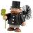 KWO Kunstgewerbe-Werkstätten Olbernhau GmbH KWO Olbernhau 25009 Räuchermännchen Schornsteinfeger mini, 10 cm