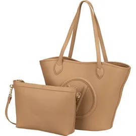 Valentino Special Covent Shopper Kunstleder Beige