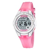 Calypso Kinderuhr Mädchen Digitaluhr K5571/2 Armbanduhr – Mädchenuhr – Quarz Digital – Beleuchtung/Stoppuhr – Armband aus Kunststoff, Rosa