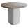 design möbel Beistelltisch CUBO Ø100 cm Metalltisch Wohnzimmertisch WEIß/HIKORA