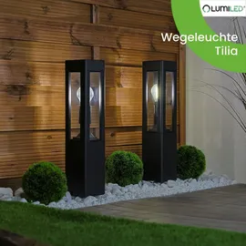 Lumiled Außenleuchte Aluminium 50,0 cm E27 schwarz