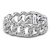 Pandora 193557C01 Kettenring für Damen Silber Pavé, 60/19,1