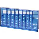 HMF 4710-05 Münzsortierer Euro Spardose 24 x 5 x 12 cm, Blau