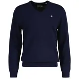 GANT Herren Extrafine Lambswool V-Neck, Pullover, marine XXL