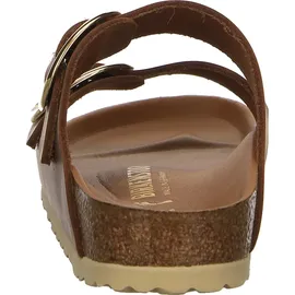 Birkenstock Arizona Big Buckle Nubukleder geölt schmal cognac 43
