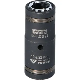 BRILLIANT TOOLS 1/2" 4in1 Kraft-Stecknuss-Satz 2-tlg.
