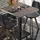GGM Möbel Bistrotisch 80 x 80 x 75 cm Light Wenge/Schwarz