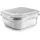 Ibili Keepklin quadratische Lunchbox, 500 ml, Edelstahl, mikrowellengeeignet, luftdichter Deckel