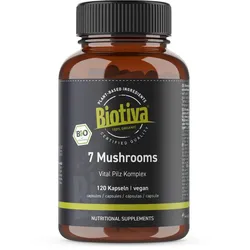 Biotiva 7 Mushrooms Kapseln Bio 75 g