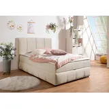 INOSIGN Boxbett »Hartley«, Inkl. Bettkasten & Topper, wählbar in H2, H3 o. H4 beige