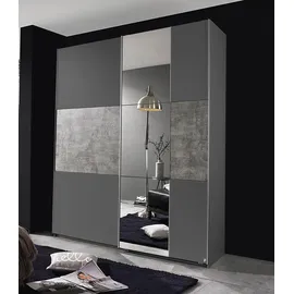 Rauch Prenzlau 175 x 210 x 59 cm graumetallic/beton-optik