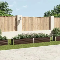 vidaXL Garten-Hochbeet Verzinkter Stahl 320×40×45 cm Braun