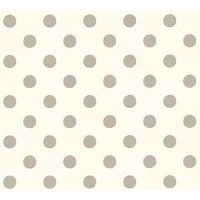 Profhome Kinder Tapete Geometrisch 0,53 m x 10 m 5,33 m2 Beige/Rosa/Weiß 369341-GU