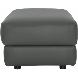 Calia Italia Hocker Gaia Leder 67 x 44 x 90 cm Grau