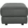 Calia Italia Hocker Gaia Leder 67 x 44 x 90 cm Grau