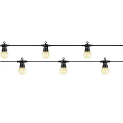 LED Party Lichterkette Circus Garten Balkon Zirkus Sommer koppelbar milchig