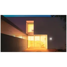 Steinel Außenleuchte L 691 S Anthrazit, 8.5 W Wandlampe, 360° Bewegungsmelder, schlagfest, warmweiß, inkl. Schutzgitter
