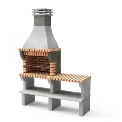 MOVELAR Grill Maipu mit Arbeitsfläche aus farbigem Ziegelstein