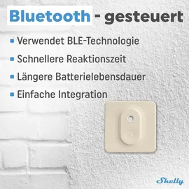 Shelly BLU H&T, Elfenbeinfarben, Temperatur-/Feuchtigkeitssensor