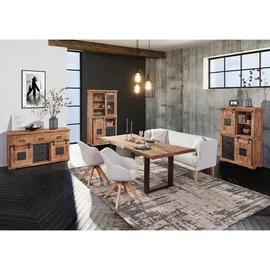 Landscape Vitrine BARNEY 100 x 190 x 45 cm Schwarz