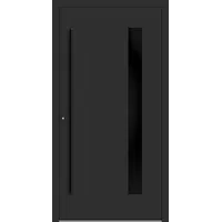 Aluminium Haustür RC2 "PALOMA" 90 mm BLACKLINE Anthrazit Eisenglimmer DB 703 innen öffnend DIN links