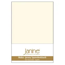 JANINE Spannbettlaken Mako-Jersey 90 x 190 - 100 x 200 cm Natur