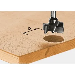 Festool HW S8 D35 Beschlagbohrer 35 x 54,5 x 8 mm ( 491077 ) für Oberfräse OF 900, OF 1000, OF 1010, OF 1010 R, OF 1400, OF 2000, OF 2200