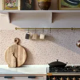 Fliesenaufkleber Bad 20x20cm Rosa Terrazzo Klebefliesen Küchenrückwand Folie Selbstklebende Fliesen Fliesenaufkleber Küche Badezimmer Fliesenfolie Vinyl Selbstklebend Wasserdicht