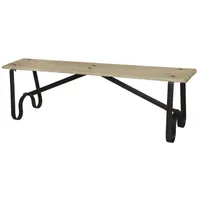 Chic Antique Grimaud Sitzbank mit Beinen aus Eisen, H46/L152/B38