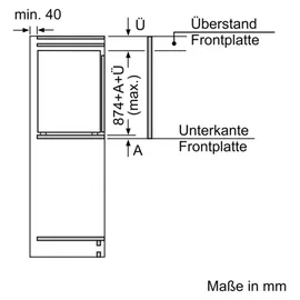 Neff KI1211SE0 Kühlschrank (136 l, 874 mm hoch, Weiß)