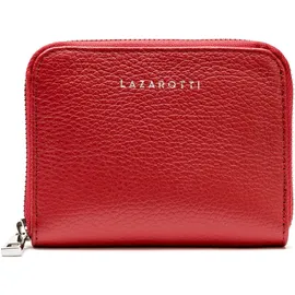 Lazarotti Milano Leather Geldbörse Leder 13,5 cm red