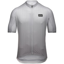 Gore Wear Herren Fahrrad-Kurzarmtrikot Grid Fade, M, Grau/Weiß