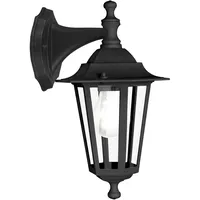 EGLO Außenleuchte Aluminium, Glas 35,0 cm 1-flammig schwarz