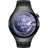 46 mm schwarzes Flourelastomerarmband
