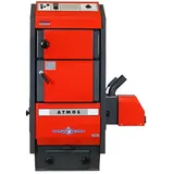 Atmos Pelletkessel | P30 | 30 kW | mit Brenner A45 und Förderschnecke 2,5 m