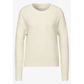 street one studio Pullover mit Struktur Beige XS
