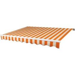 Gelenkarmmarkise SPETTMANN "BASIS", orange (orange, natur), B:350cm, Polyester, Markisen, Breite/Ausfall: 350/250 cm