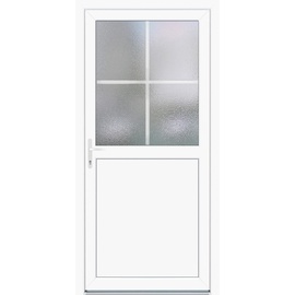 PANTO Kunststoff-Nebeneingangstür K 502 Weiß 98 x 198 cm Anschlag Links