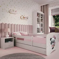 raumhirsch furniture Kinderbett Panda 70 x 140 cm Holzwerkstoff weiß