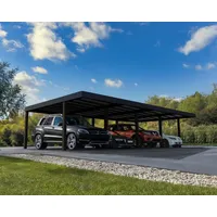 CANOPIA Carport Oslo 6x12 Alu Schwarz 596x1197cm