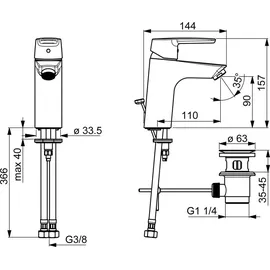 Hansa HansaPolo XL Einhandmischer DN 15 (51502293)