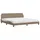 vidaXL Dover 200 x 200 cm Cappuccino-Braun