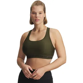 Under Armour Crossback Mid Bra Grün/Schwarz M