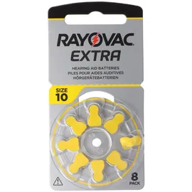 Rayovac HA10 PR70 Hörgeräte Batterien Extra Advanced 8er Sparpack 6 + 2 Gratis 5000252100966, Lieferung besteht aus 8 Stück Batterien