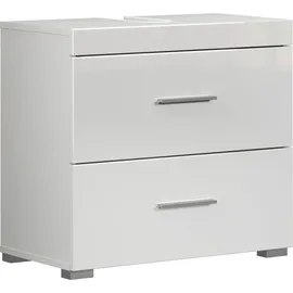 WELLTIME Waschbeckenunterschrank WELLTIME "Avena", weiß, B:60cm H:56cm T:34cm, Holzwerkstoff, MDF, Schränke, Waschbeckenunterschrank, Waschtisch mit 2 Schubkästen – (B/T/H) 60/34/56 cm