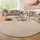 Paco Home Waschbarer Teppich Rund Wohnzimmer Kurzflor rutschfest Modern Flauschig Einfarbiges Muster, Grösse:120 cm Rund, Farbe:Beige