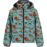 ZigZag Softshelljacke "Stereo", Jungen, Gr. 98, blau (blau, beige), 94% Polyester, 6% Elasthan, bedruckt, mehrfarbig, normal, ohne Ausschnitt, Jacken Softshelljacke, mit coolem Print und schützenden Eigenschaften
