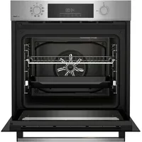 Beko BBSM12320XMPEF Einbau-Backofen-Set, autarker Pyrolyse-Backofen, autarkes Kochfeld Glaskeramik, pyrolytische Selbstreinigung, versenkbare Knebel, FlexiCrisp, Schwarz/Edelstahl